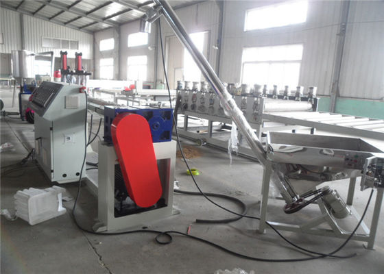 पॉलीइथिलीन प्लास्टिक ग्रेन्युल बनाने की मशीन एकल पेंच पीई गोली extruder
