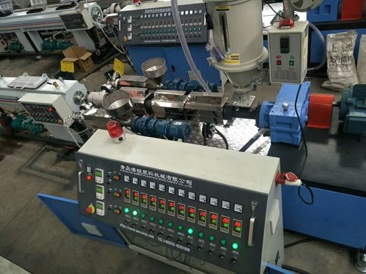 380V 50 हर्ट्ज प्लास्टिक पाइप एक्सट्रूज़न लाइन, पीई एचडीपीई पाइप बनाने की मशीन