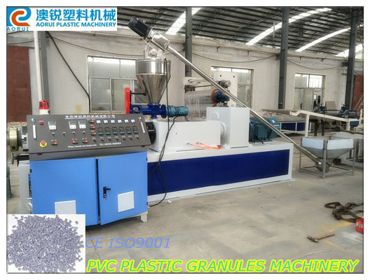 पीवीसी गर्म काटने प्लास्टिक Granules मशीन, पीवीसी प्लास्टिक छर्रों Extruder